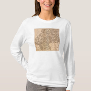 Camiseta Campanha de Atlanta - mapa panorâmico 3 da guerra