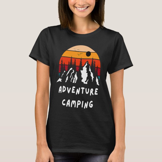 Camiseta Campanha de Aventura para Autohome Camper Van Adve (Frente)