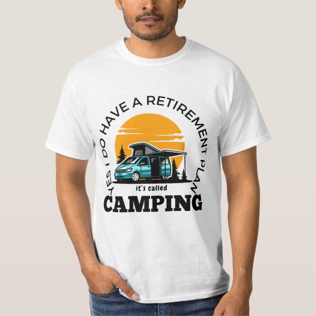 Camiseta Campanha de Campanha do Plano de aposentadoria - T (Frente)
