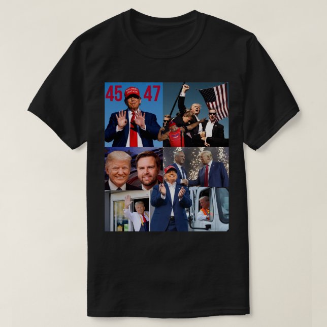 Camiseta Campanha de Donald Trump 2024 (Frente do Design)