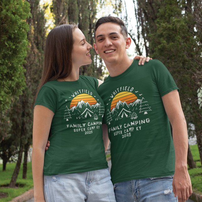 Camiseta Campanha de Férias Familiares Personalizadas (Criador carregado)