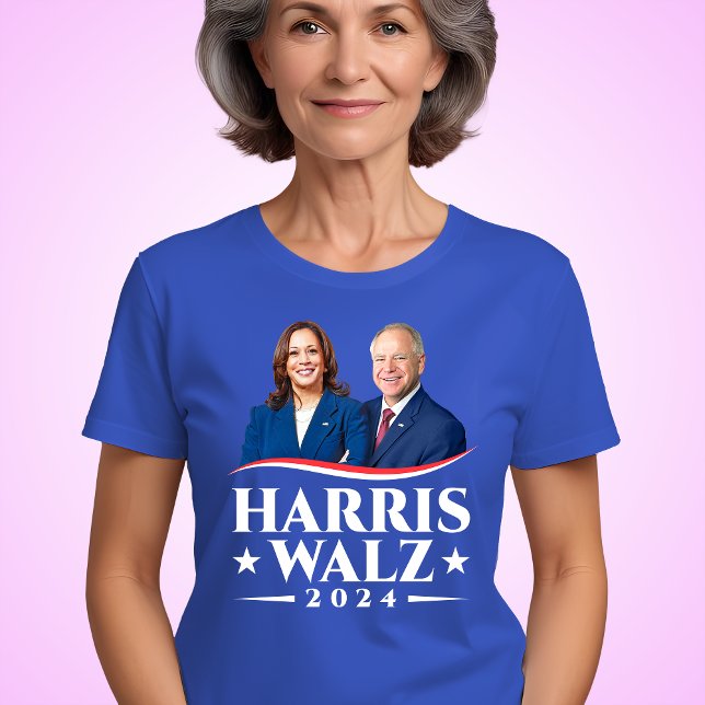 Camiseta Campanha de fotos eleitorais de Harris Walz 2024 (Criador carregado)