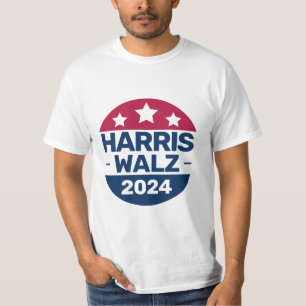Camiseta Campanha de Kamala Harris Tim Walz 2024