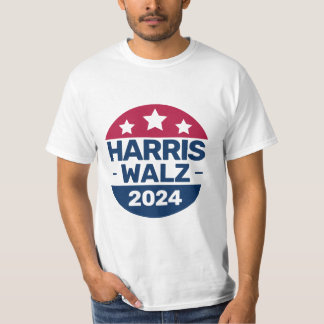 Camiseta Campanha de Kamala Harris Tim Walz 2024