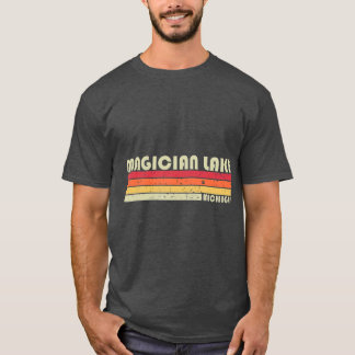 Camiseta Campanha de Pesca Engraçado MICHIGAN LAKE MAGICIAN