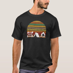 Camiseta Campanha de roupa ao ar livre Acampamento Vintage