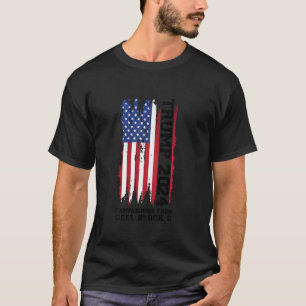 Camiseta campanha de trump 2024 do bloco de células do pres