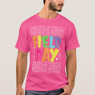 Camiseta Campanha do Campo de Guerra em Púrpura do Campo co