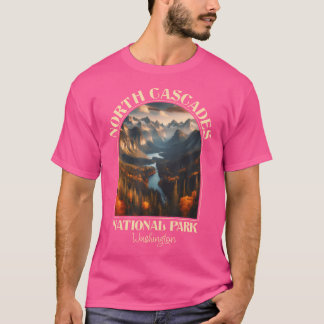 Camiseta Campanha do outono do Parque Nacional das Cascades