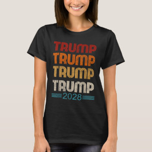 Camiseta Campanha eleitoral do Presidente Trump 2028 Donald