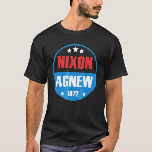 Camiseta Campanha Eleitoral Richard Nixon Agnew Nixon 1972 