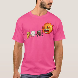 Camiseta Campanha Engraçado Smores Campfire Biscuit Mães de