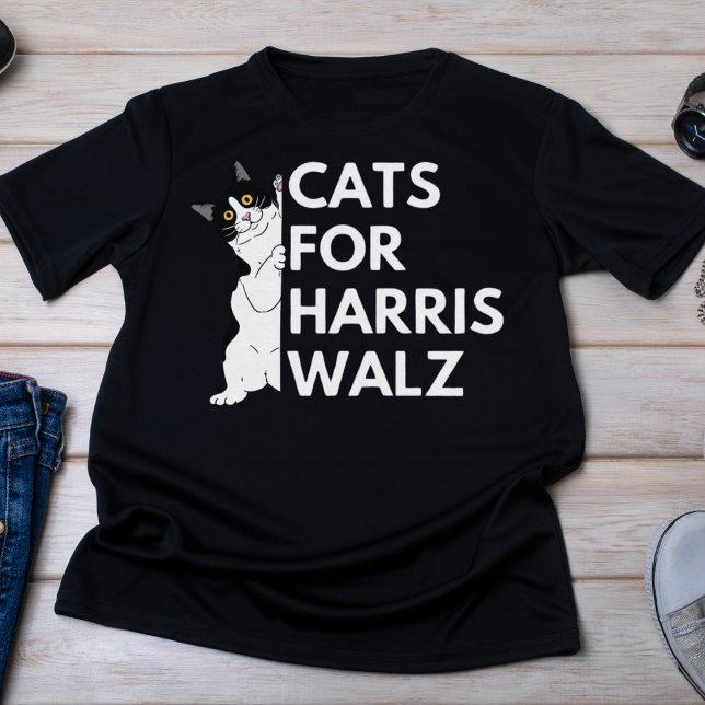 Camiseta Campanha Gatos para Harris Walz 2024 (Criador carregado)