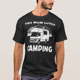Camiseta Campanha legal Para Mamãe Camper Caminhando Ao Ar