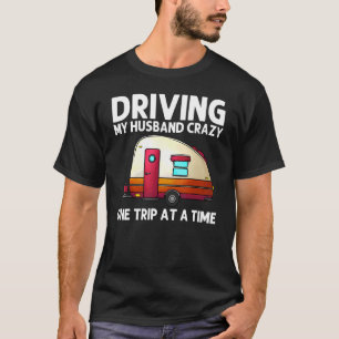 Camiseta Campanha legal Para Mulheres Mamãe Camper Caminhan