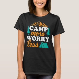 Camiseta Campanha Mais Preocupada Com Férias De Verão Menos