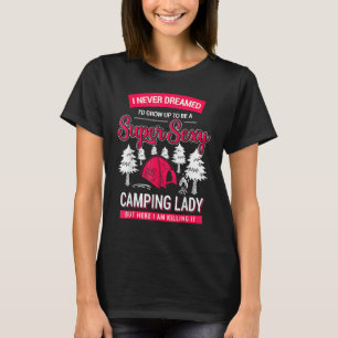 Camiseta Campanha Mulheres Acampam Vacinas RV Camping Mulhe
