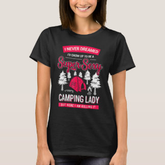 Camiseta Campanha Mulheres Acampam Vacinas RV Camping Mulhe