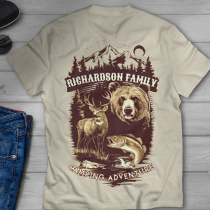 Camiseta Campanha para a família externa Adicione seu nome 