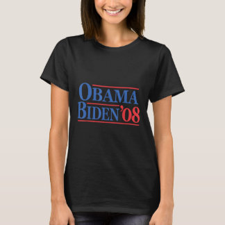 Camiseta Campanha Retro Distestido Vintage Obama Biden 08