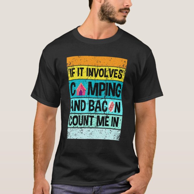 Camiseta Campanha Retro E Contagem De Bacon (Frente)