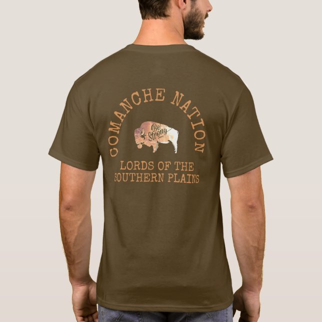 CAMISETA CAMPANHA "SEJA FORTE" DAS NAÇÕES NATIVAS - COMANCH (Verso)