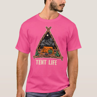 Camiseta Campanha Tent Life Camper Summer Camper Tropical C