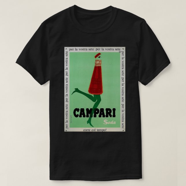 Camiseta Campari Soda Classic T Shirt (Frente do Design)