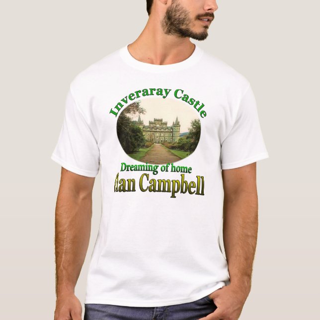Camiseta Campbell Dreaming do Castelo Home Inveraray (Frente)