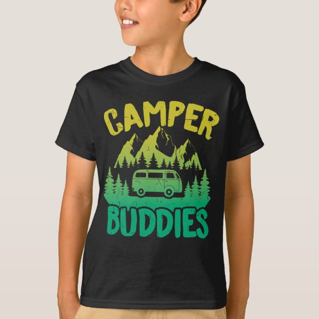 Camiseta Campe de Campos de RV para Autohome Camping Camper (Frente)