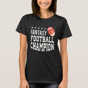Camiseta Campeão Americano de Futebol da Fantasy Legal Rugb
