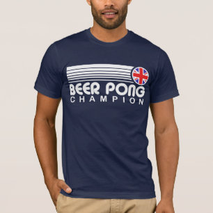 Camiseta Campeão britânico de Pong da cerveja