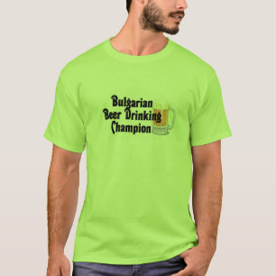 Camiseta Campeão búlgaro do bebendo da cerveja