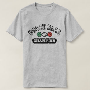 Camiseta Campeão da bola de Bocce