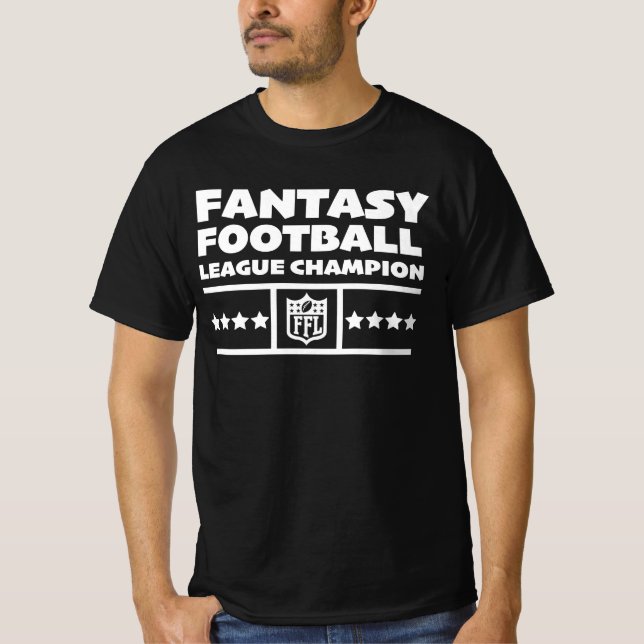 Camiseta Campeão da Liga de Futebol Fantasy (Frente)