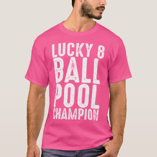 Camiseta Campeão da Piscina de 8 bolas Engraçado Billiards