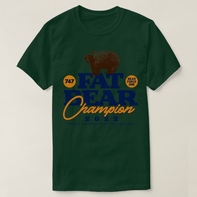 Camiseta Campeão da Semana do Urso Gordo (Frente do Design)