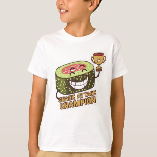 Camiseta Campeão de ataque de snack