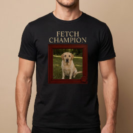 Camiseta Campeão de Busca Personalizado Cachorro Engraçado