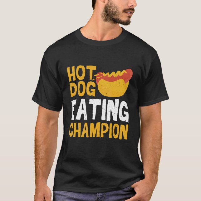Camiseta Campeão de Comer Cachorro Quente (Frente)
