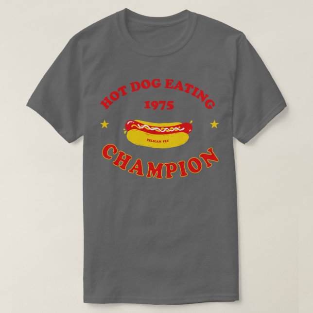 Camiseta Campeão de Comer Cachorro Quente (Frente do Design)