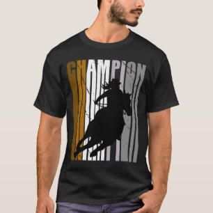 Camiseta Campeão de Corrida de Barrel Cavaleiro de Cavalo P