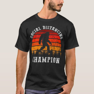 Camiseta campeão de distanciamento social de pau-pé