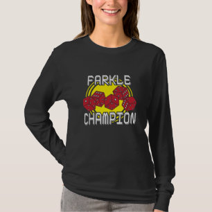 Camiseta Campeão de Farkle - dado engraçado que diz, jogo