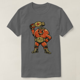 Camiseta Campeão de Luta de Tomate — Lutador Retro Vintage 
