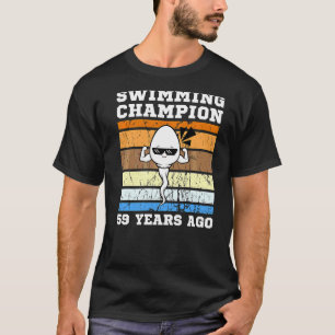 Camiseta Campeão De Nadação De Meninos Há 59 Anos