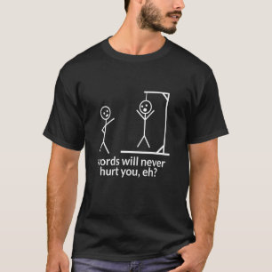 Camiseta Campeão de Ortografia Hang-Man Engraçado As Palavr