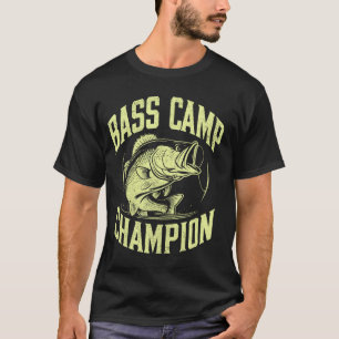Camiseta Campeão de Pesca de Bass Camp