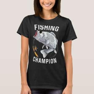 Camiseta Campeão de Pesca Pai Pescador de Robalo