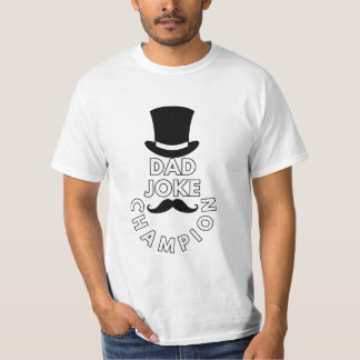 Camiseta Campeão de Piadas de Pai Abrace as Piadas, Domine